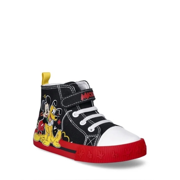 Mickey Mouse Toddler Hi Top Sneakers Size 11 - Picture 1 of 8